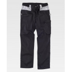 Future Workteam Trousers with Gray Black / Light Gray Trench