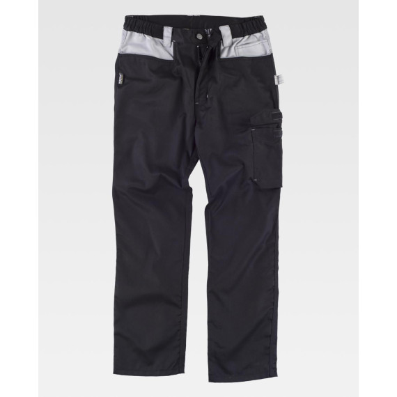 Future Workteam Trousers with Gray Black / Light Gray Trench