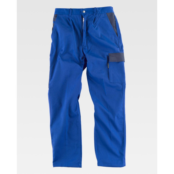 Calças industriais bicolores com bolso de espátula dupla WORKTEAM Future WF1500