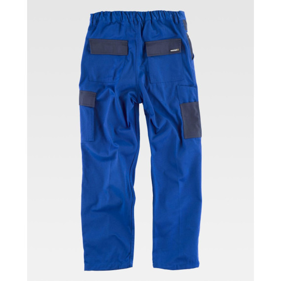 Pantalón industrial bicolor con bolso de espátula doble WORKTEAM Future WF1500