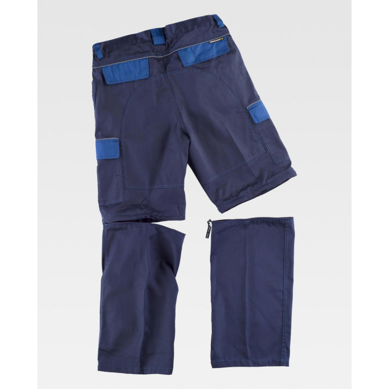 Detachable industrial pants with reinforcement WORKTEAM Future WF1850