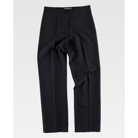 Pantaloni da lavoro dritti per donna senza tasche WORKTEAM B9016