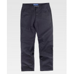 Pantaloni basic dritti 100% cotone WORKTEAM B4020
