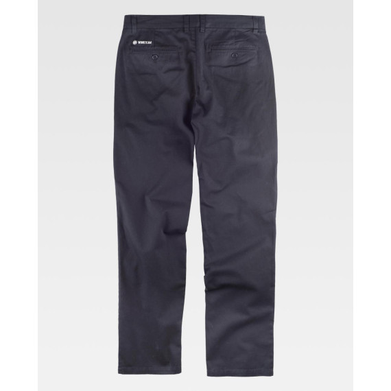 Pantalón básico recto 100% algodón WORKTEAM B4020