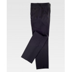 Calças de vestido em linha reta com braçadeiras de workteam