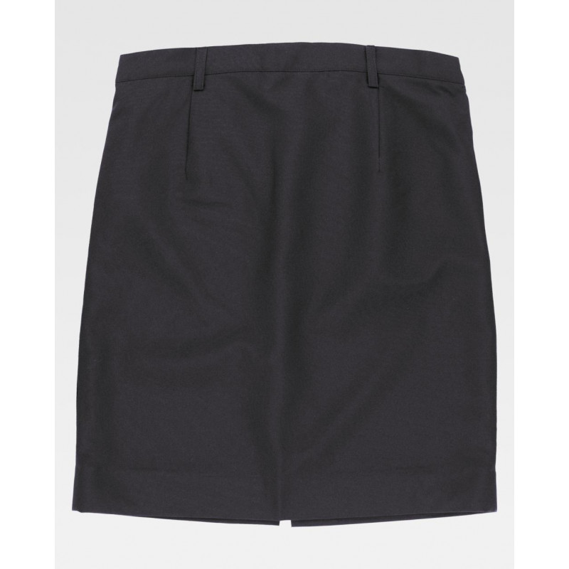Straight service skirt with tight waistband WORKTEAM B9018