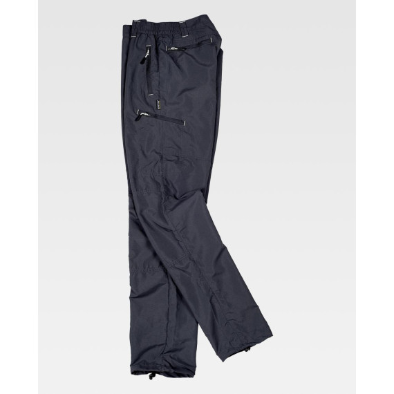 Pantalón Sport con cortes decorativos y presillas 100% Nylon WORKTEAM S9860