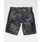 Bermuda shorts with camouflage print WORKTEAM Sport S8516