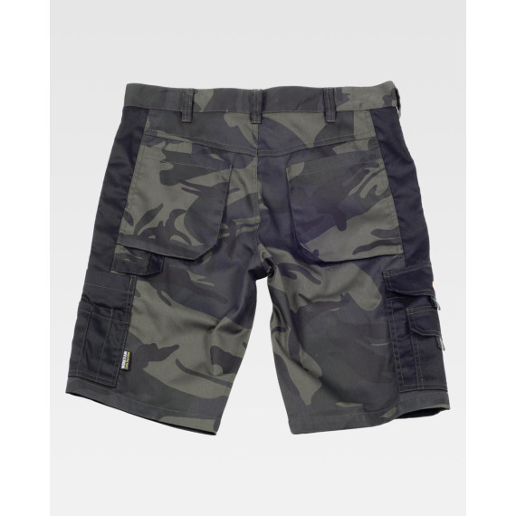 Bermuda combinata con stampa camouflage WORKTEAM Sport S8516