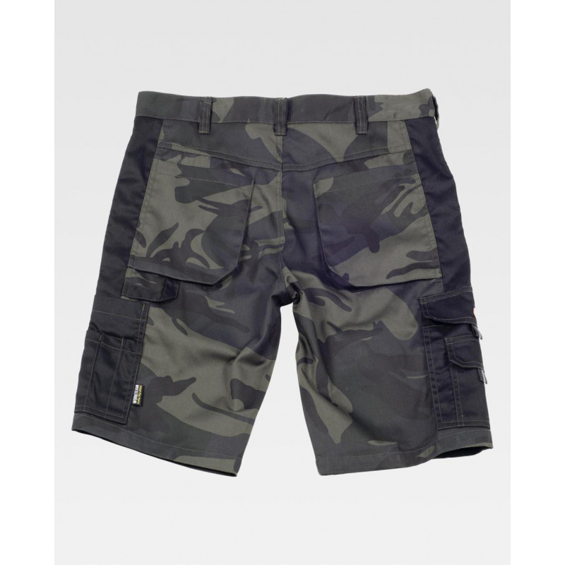 Bermuda shorts with camouflage print WORKTEAM Sport S8516