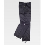 Multi-roll industrial trousers with removable partners