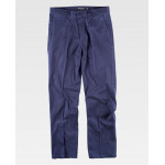 Pantalon de type chinois dans un tissu élastique