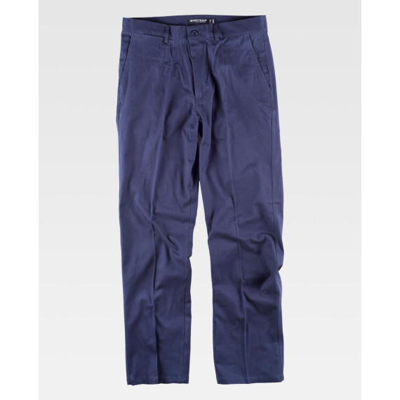 Pantalon de type chinois dans un tissu élastique
