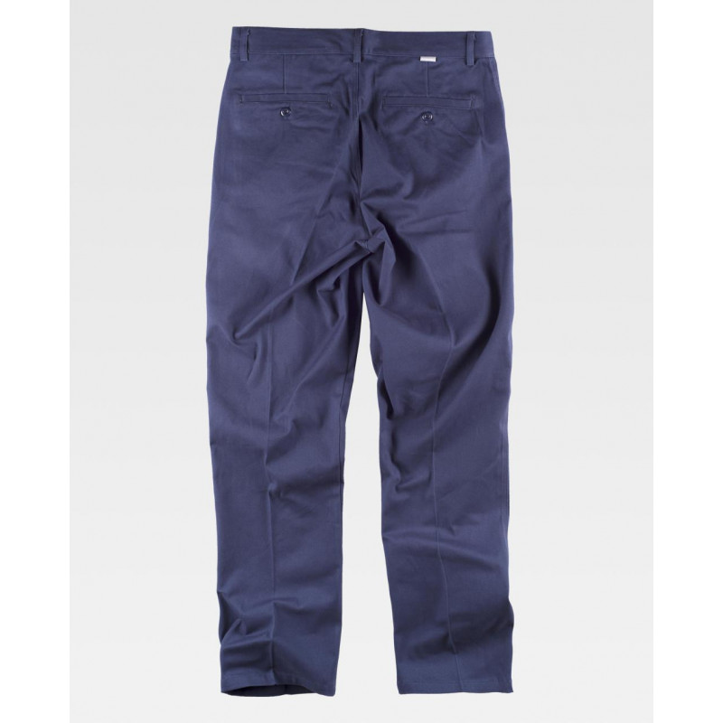 Chino pants in stretch cotton fabric WORKTEAM B1422
