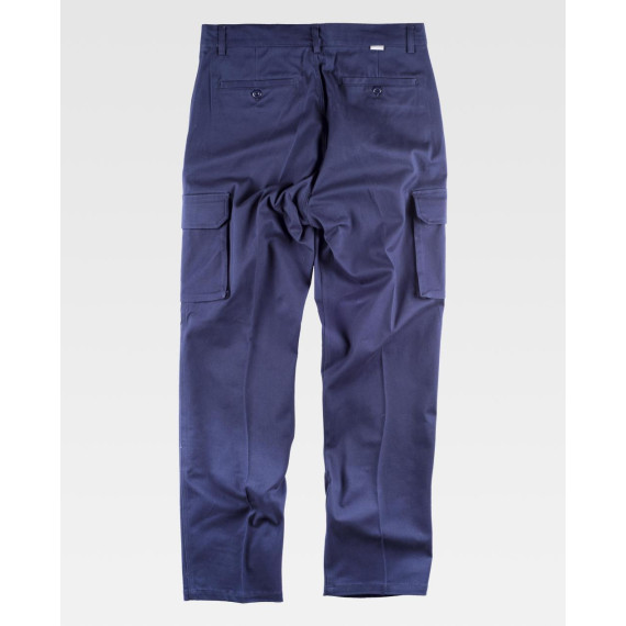 Pantalón recto y elástico con cierre de botón WORKTEAM B1421