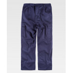 Pantalón recto de algodón ligero y cintura elástica