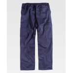 WORKTEAM B1456 lightweight cotton straight trousers with elastic waist