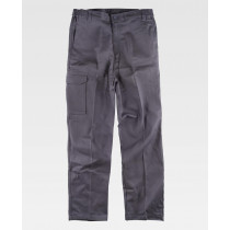Pantalón  recto multibolsillos de algodón grueso