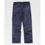 Pantalón  recto multibolsillos de algodón grueso WORKTEAM B1455