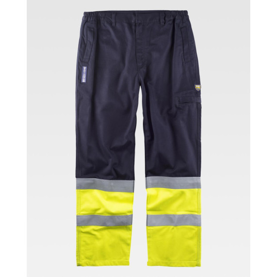 Flame retardant protection trousers with reflective tape