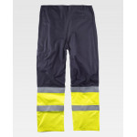 Pantalon de protection contre le feu avec ruban réfléchissant-fluorescent