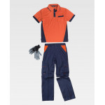 Combined set with removable trousers