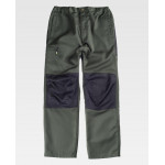 Multi-bolshon trousers with contrast knee