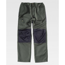 Pantalon multi-bolshon avec genou contrasté