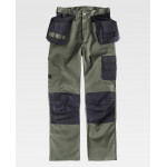 Pantaloni multibolsillo con rinforzo nei ginocchio