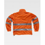 WORKTEAM C4035 High Visibility Fleece with Zipper Chest Pocket