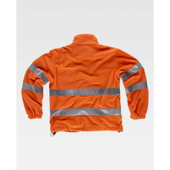 Forro polar de alta visibilidade com bolso no peito com fecho WORKTEAM C4035