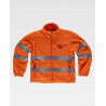 Forro polar de alta visibilidade com bolso no peito com fecho WORKTEAM C4035