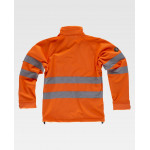Chaqueta Workshell de alta visibilidad con reflectantes en pecho y mangas WORKTEAM S9535