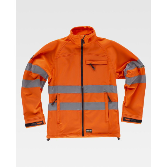 Chaqueta Workshell de alta visibilidad con reflectantes
