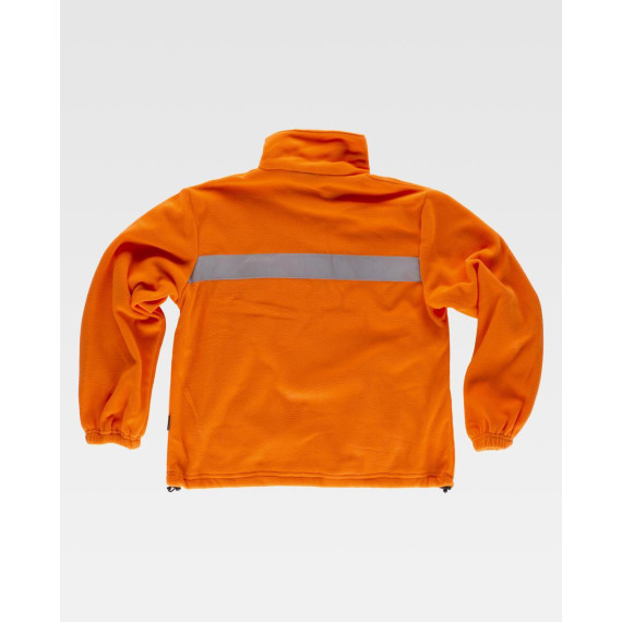 Buzo polar fluorescente combinado de alta visibilidade e gola alta WORKTEAM C4040