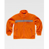Buzo polar flúor combinado de alta visibilidad y cuello alto WORKTEAM C4040