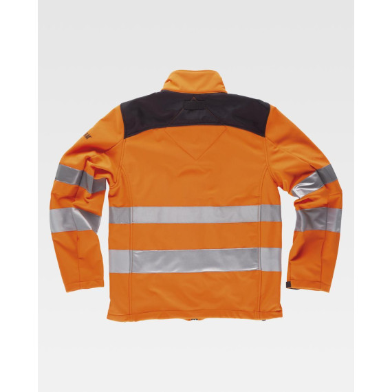 Jaqueta Workshell com tecido Ripstop com fitas refletoras WORKTEAM C2930