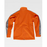 Casaco com aba protetora interior WORKTEAM S9530 Workshell Fluor