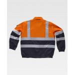 Arbeitsjacke in Farbe Kontrast mit verstecktem Reißverschluss WORKTEAM C3211