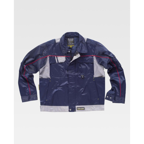 Cazadora Future combinada de tripla costura em tecido Beaver Nylon WORKTEAM WF1901