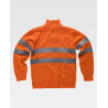 Jersey de gola alta com fecho de meia zip WORKTEAM Fluor C5508
