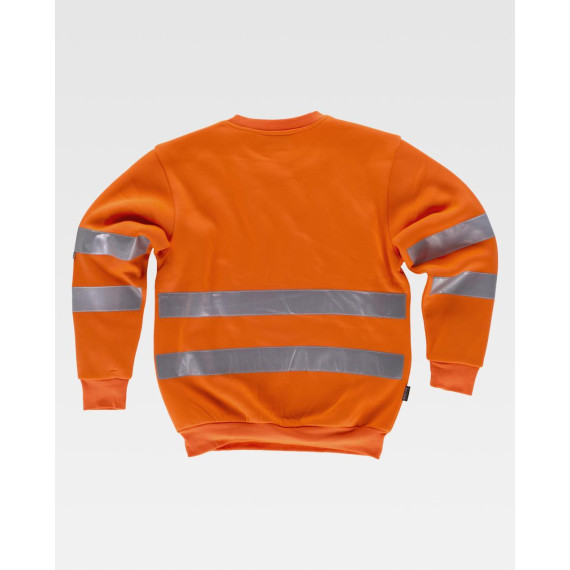 Classic Fluorescent Sweatshirt with Reinforced Seams WORKTEAM C9030