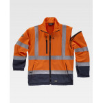 WORKTEAM C3745 High Visibility waterproof 4-in-1 convertible parka