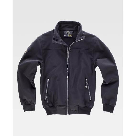 Chaqueta Workshell térmica con cremalleras a contraste WORKTEAM S9013 Sport