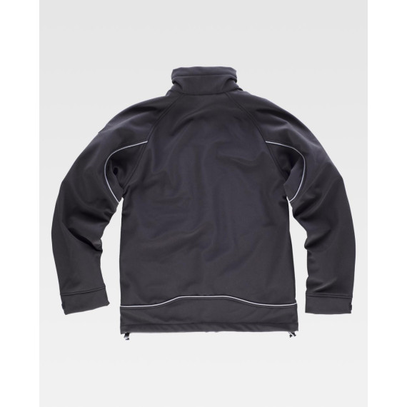 Workshell windbreaker jacket with raglan sleeves and reflective accents Sport