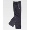 Workshell pants with high thermal capacity with reflective piping