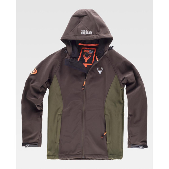 Giacca da workshell con chiusura a zip sportiva