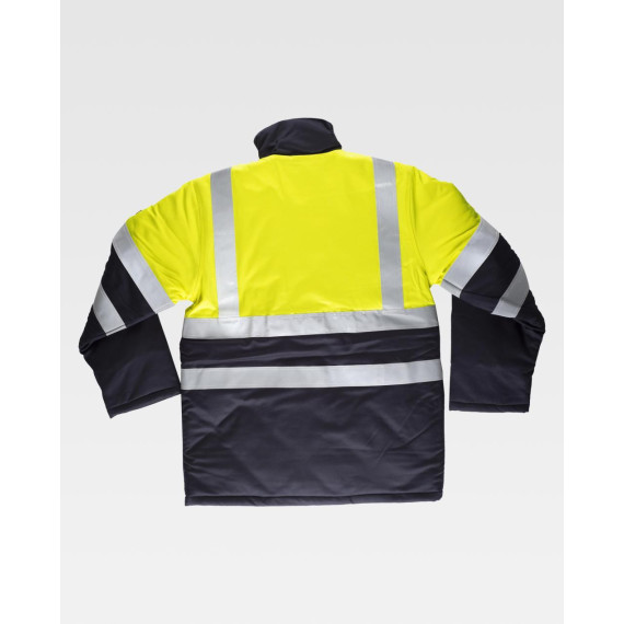 Parka ignífuga, antiestática com proteção para soldadura e arco elétrico, de alta visibilidade WORKTEAM B3791