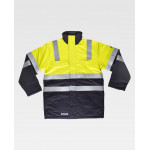 Parka ignífuga, antiestática com proteção para soldadura e arco elétrico, de alta visibilidade WORKTEAM B3791