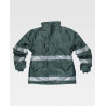 Parka acolchoada em tecido Oxford com fitas refletoras WORKTEAM Combi S1008